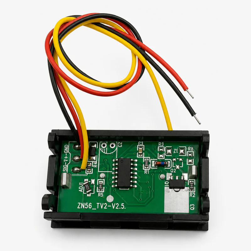 0.56 inch 0-100V DC Red LED Three-Wire Digital Voltmeter Module - Image 3