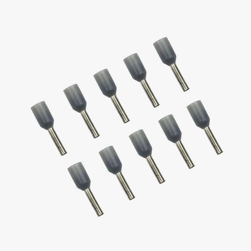 0.75 sqmm Insulated Terminal Ferrule End Lug (Pack of 10) Crimp Wire Lugs/End Sealing Lugs/Crimp Connectors/Tubular Lugs (E-7508)