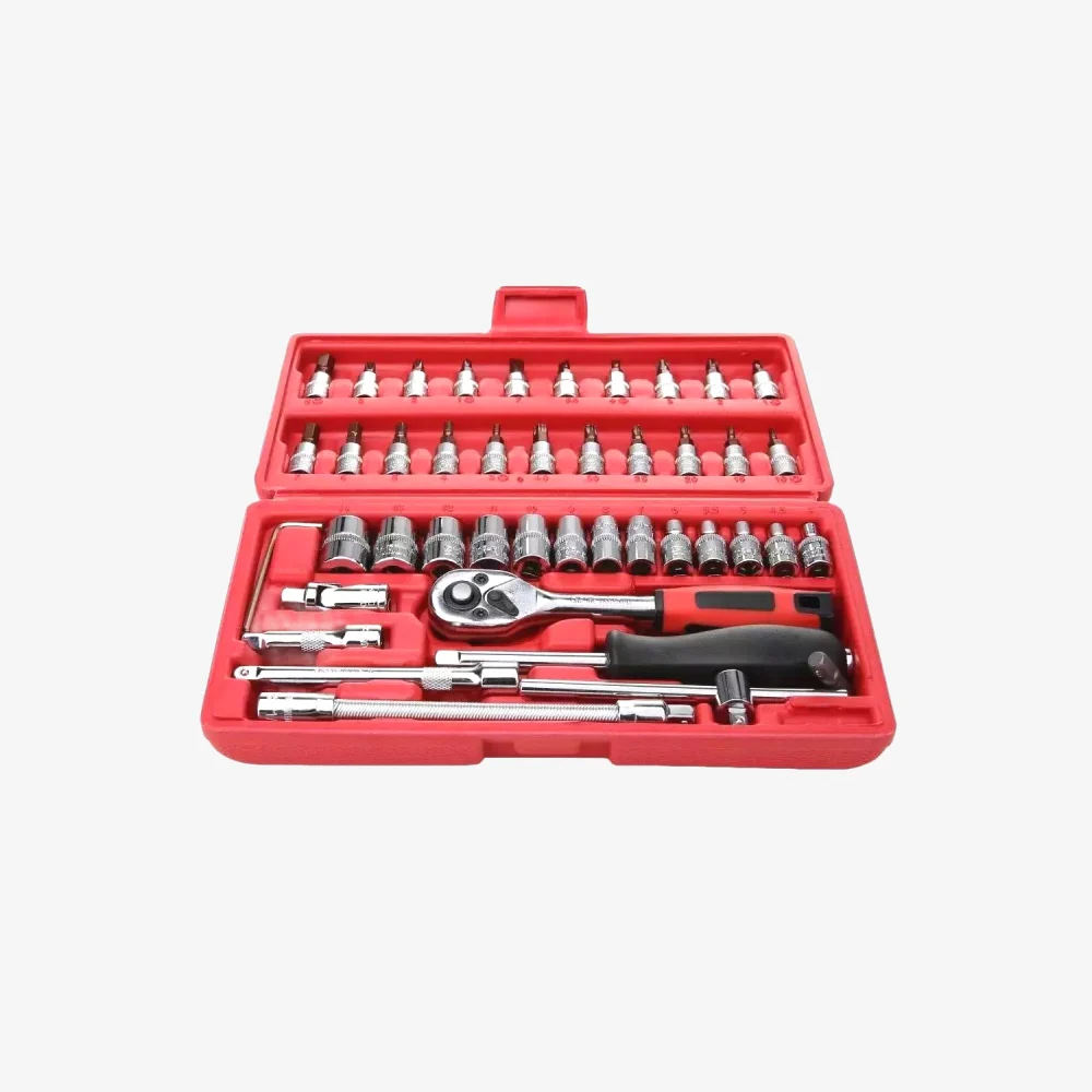 1/4 Inch Square Drive Socket Set - 46 in 1 Pcs Tools Kit (Screwdriver Kit) - Image 6