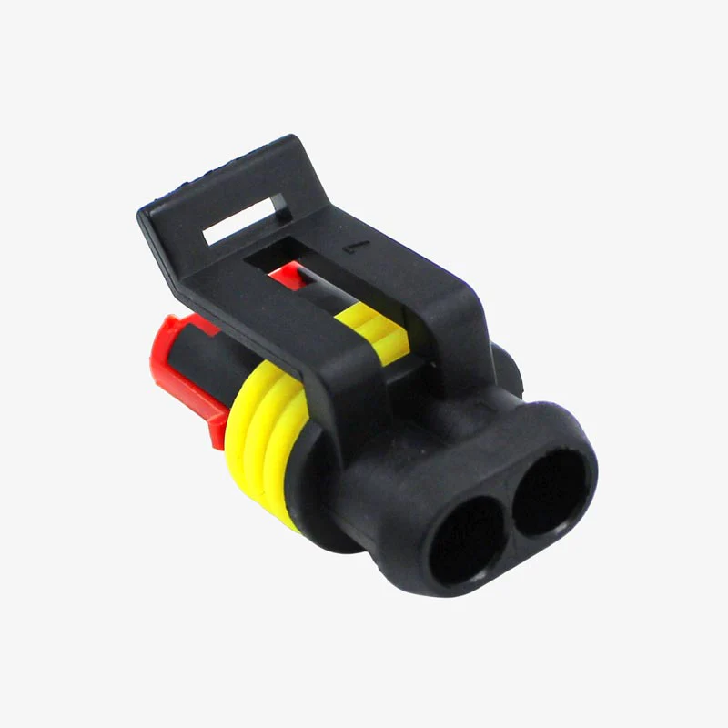 1.5mm Series 2Pin AMP Super Seal Waterproof Female Wire to Wire Automotive Connector - Image 2