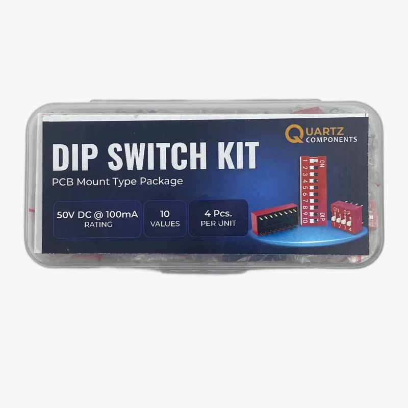 10 Set DIP Switch Kit PCB Mount Type Package 1 to 10 Position - 40 Pcs - Image 2
