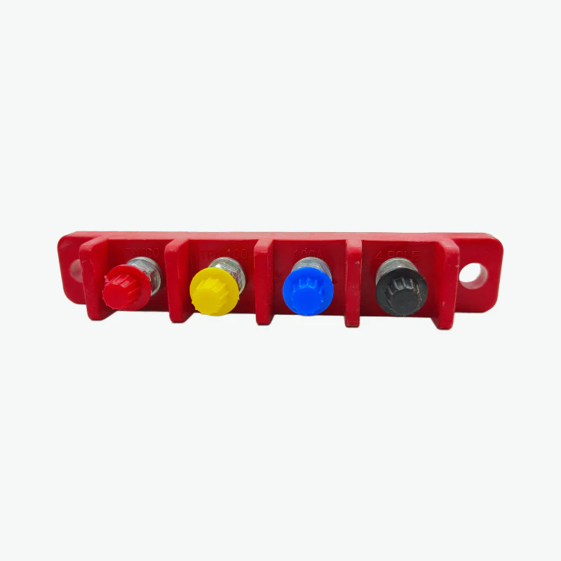 Bakelite Terminal Block TPN Connector Strip 100A 4-Way - Image 3