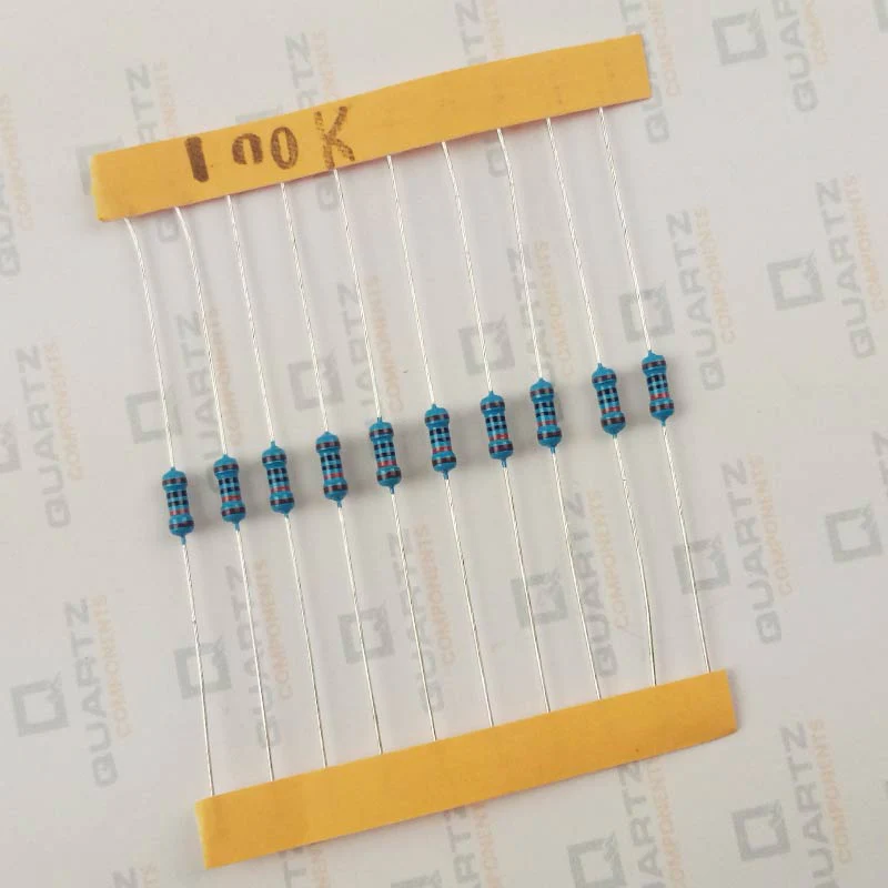 100K ohm, 1/4 Watt Resistor with 1% tolerance (Pack of 10) - Image 2