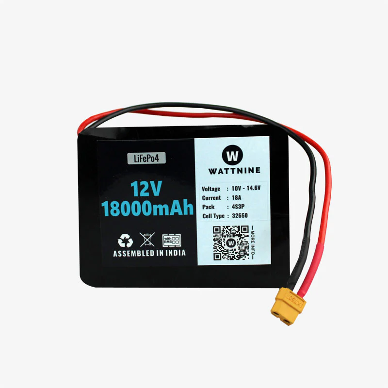 WATTNINE® 12.8V 18Ah Lithium Battery Pack with Warranty - Image 2