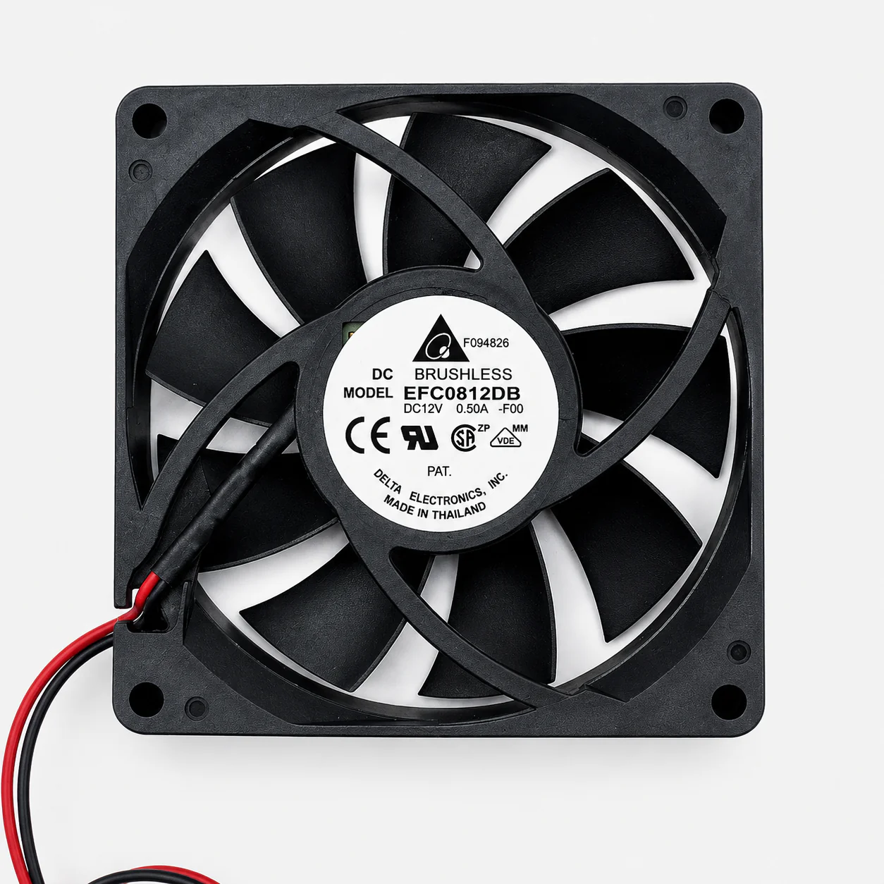 12V 8015 0.50A Brushless DC Cooling Blade Fan - Image 2