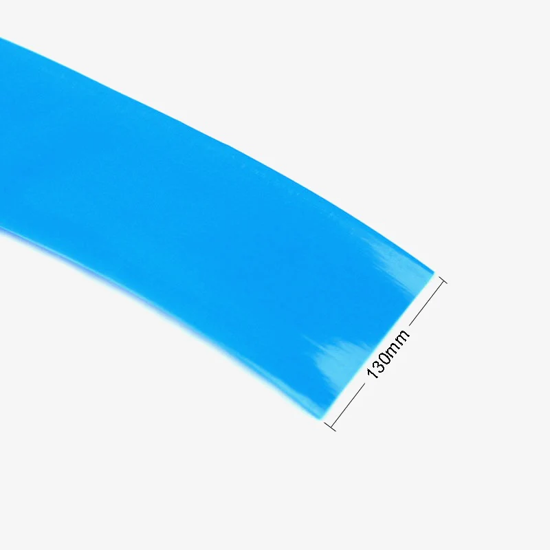 130mm PVC Heat Shrink Sleeve for Lithium Battery Pack - 1 Meter (Blue)