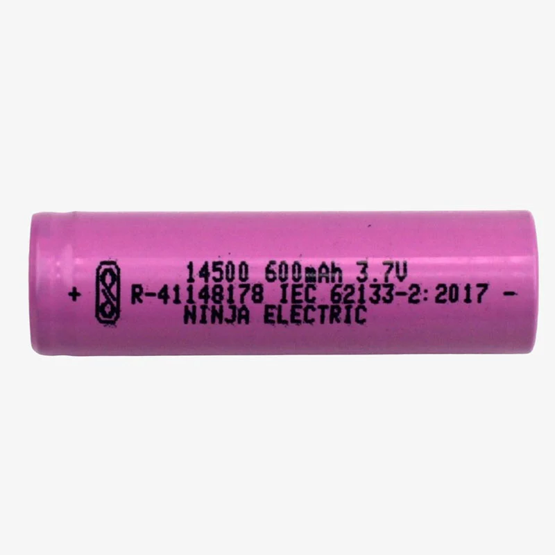 3.7V 500mAh 14500 Li-ion Rechargeable Battery Cell - AA Size (Flat Top) - Image 7