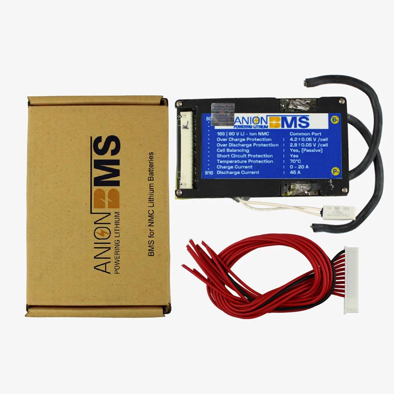 16S 60V/59.2V 40A BMS for Lithium Ion NMC Battery With Cell Balancing (Common Port) - Image 3