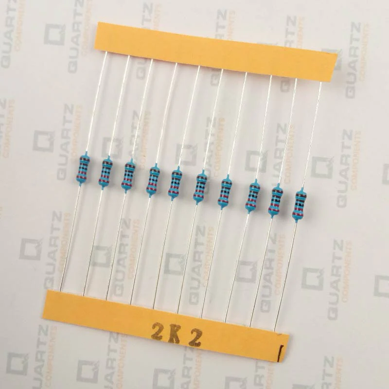 2.2K ohm, 1/4 Watt Resistor with 1% tolerance (Pack of 10) - Image 2