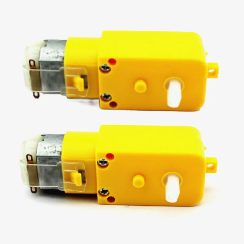 2 DC 100RPM 3-6V DC Dual BO Gear Motor with 2 Rubber Tire Wheel Combo Kit - Image 2