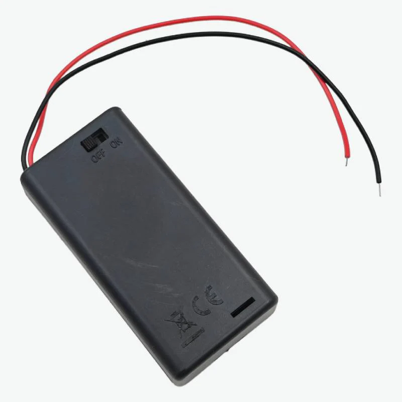 2 x AA Battery Holder with Cover and ON/OFF Switch - 3V Output