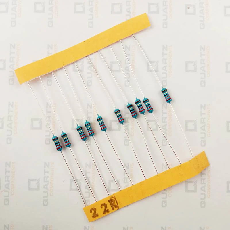 22 ohm, 1/4 Watt Resistor with 1% tolerance (Pack of 10) - Image 2