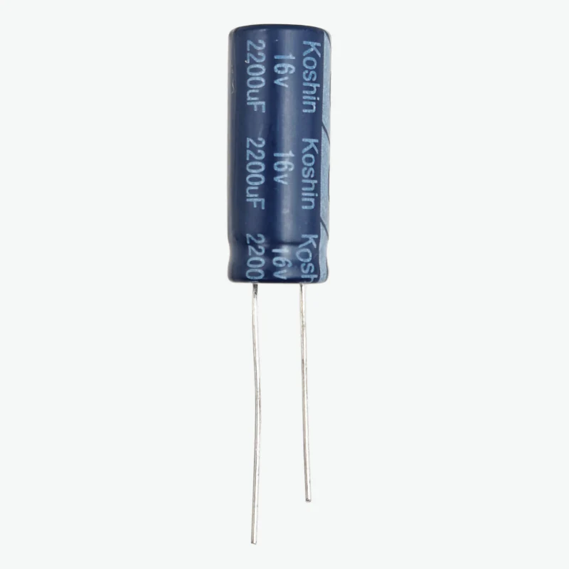 2200uF 16V Radial Electrolytic Capacitor - Through Hole Package - Image 2