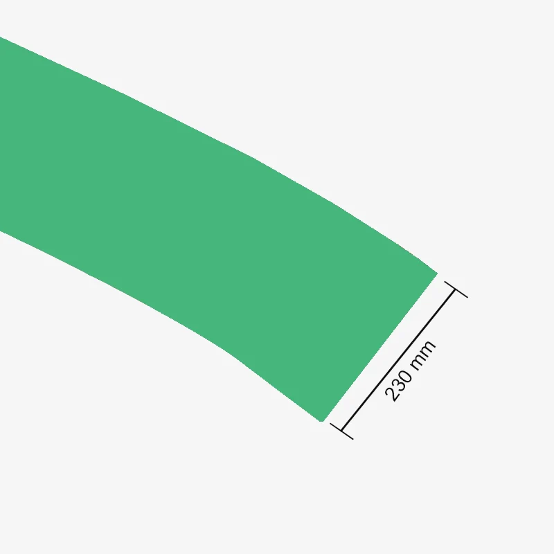 230mm PVC Heat Shrink Sleeve for Lithium Battery Pack - 1 Meter (Cool Green)