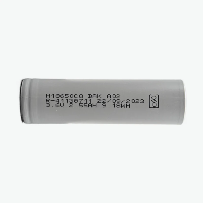 BAK 18650 Li-ion 2550mAh 3C Rechargeable Battery - Original - Image 2