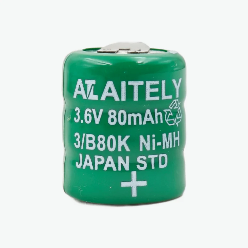 3.6V 80mAh PCB Mount Ni-MH Battery | Nickel Cell