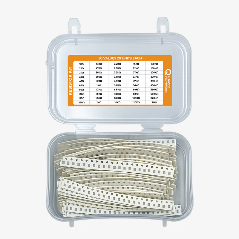 50 Sets 1206 SMD Resistor Kit from 10 Ohm to 1M Ohm 1/4 Watt with 5% Tolerance - 1000Pcs - Image 4