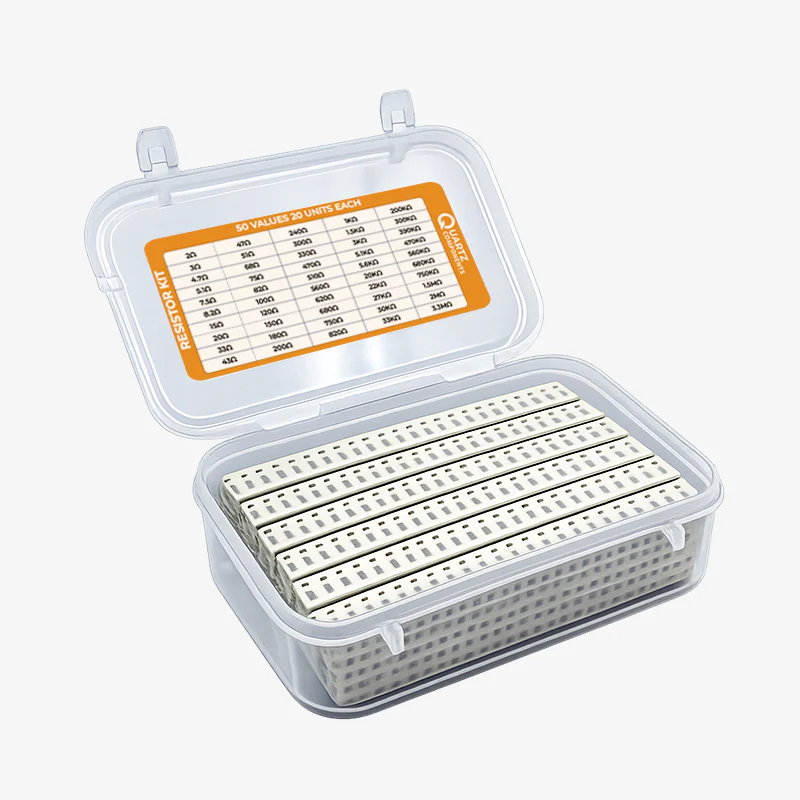 50 Sets 0805 SMD Resistor Kit from 2 Ohm to 3.3 M Ohm 1/8 Watt with 1% Tolerance - 1000Pcs - Image 2