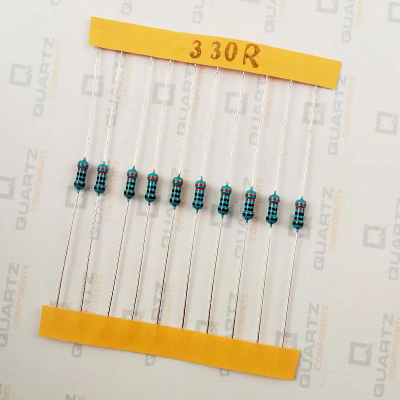 330 ohm, 1/4 Watt Resistor with 1% tolerance (Pack of 10) - Image 2