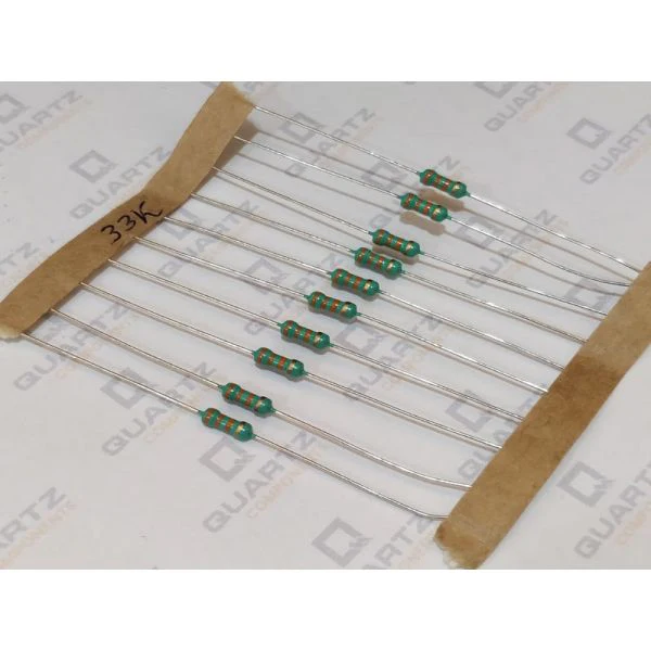 33K ohm, 1/4 Watt Resistor with 5% tolerance (Pack of 10) - Image 2