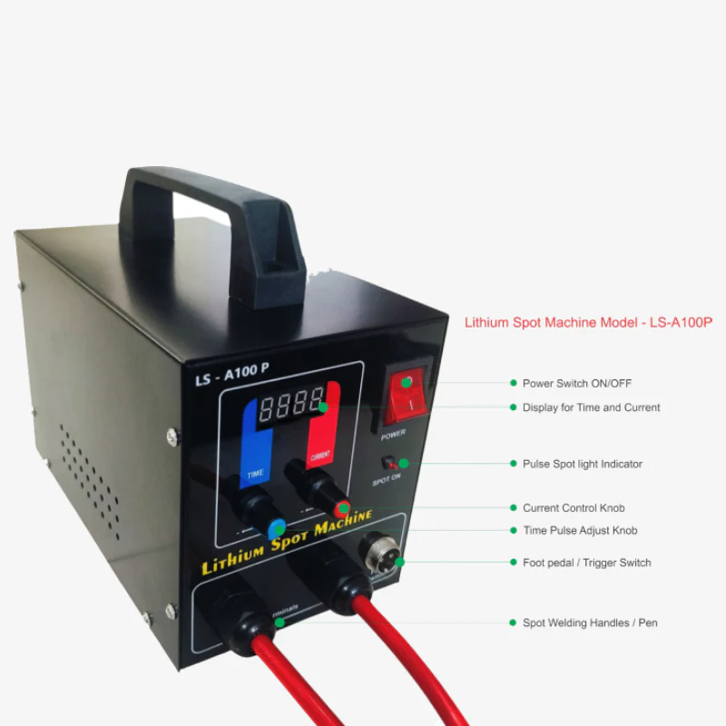 3.5 KVA LS-A200 Portable Lithium Cell Spot Welding Machine for Battery Pack - Includes Double Pen and Pedal - Image 10