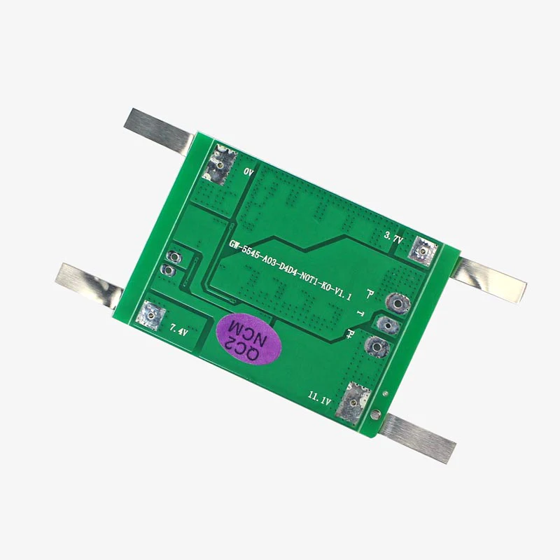 3S 6A Battery Protection BMS Module with Nickel Strip for 3.7V NMC cells - Image 4
