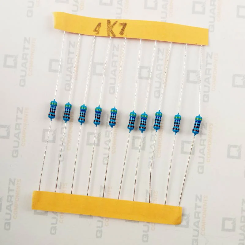 4.7K ohm, 1/4 Watt Resistor with 1% tolerance (Pack of 10) - Image 2