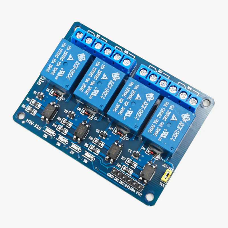 4-Channel 12V Relay Module with Optocoupler - Image 4