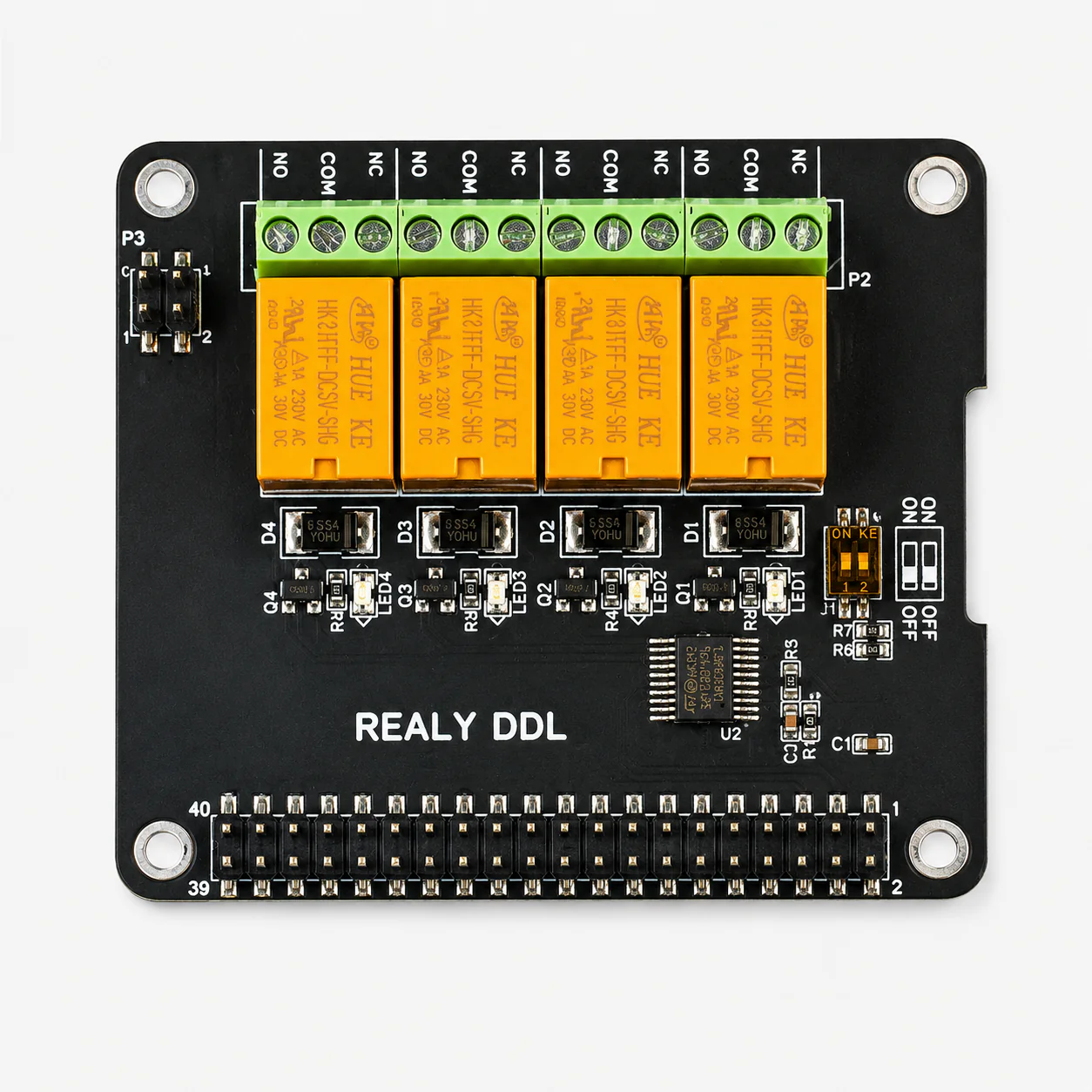 GeeekPi Raspberry Pi Expansion Board - 4 Channel Relay Board Module for Raspberry Pi 4B, 3B+, 3B & 2B - Image 4