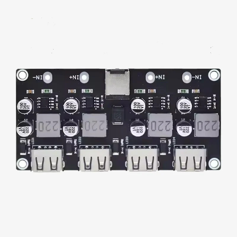 4-Channel USB QC3.0 QC2.0 DC-DC Buck Converter Charging Step-Down Module 6-32V 9V 12V 24V to Fast Quick Charger Circuit Board - Image 2