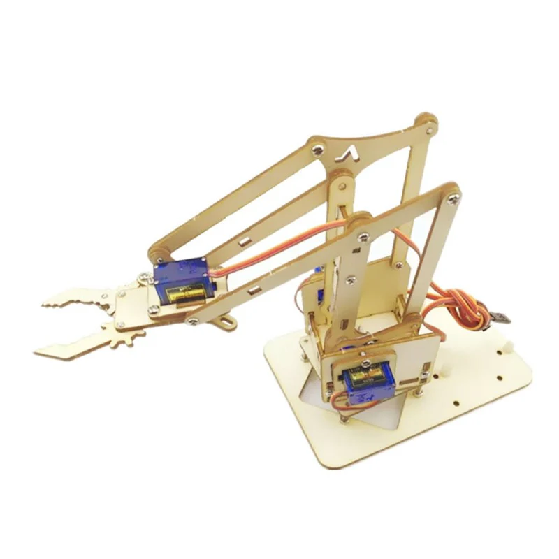 4 DOF Acrylic Robotic DIY Arm Kit (Without Servo) - Image 3