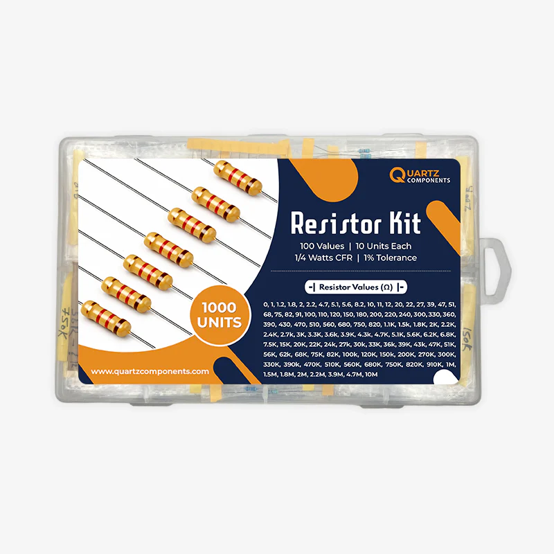 100 Values Through Hole Resistor Kit from 0 Ohm to 10M Ohm 1/4 Watt with 1% Tolerance - 1000Pcs - Image 3