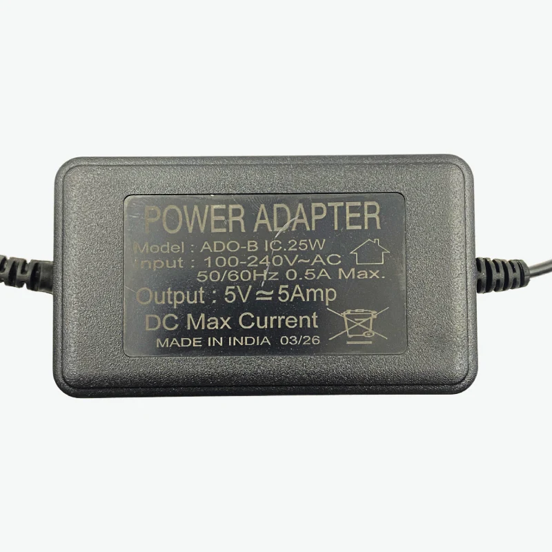 5V 5A Power Supply Charger - 25W SMPS Adapter - Image 2
