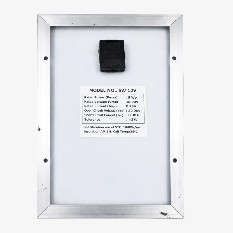 5W 12V Polycrystalline Solar Panel for DIY Projects and Battery Charging - Image 8