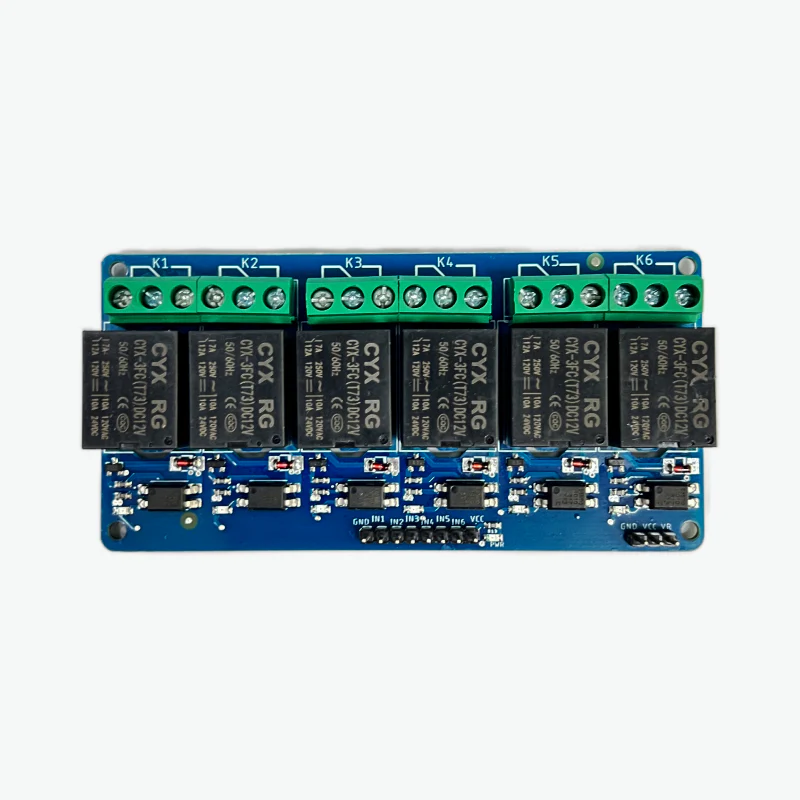 12V 6 Channel Relay Module with Optocoupler - Image 2