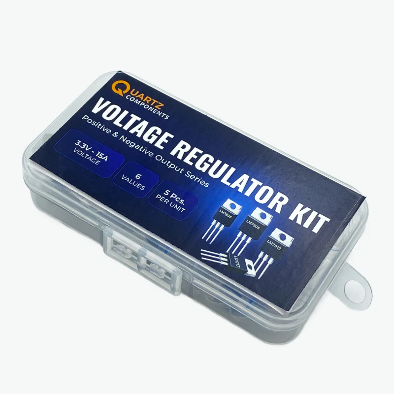 6 Values Voltage Regulator Kit with Adjustable Output from 3.3V to 15V - 30Pcs