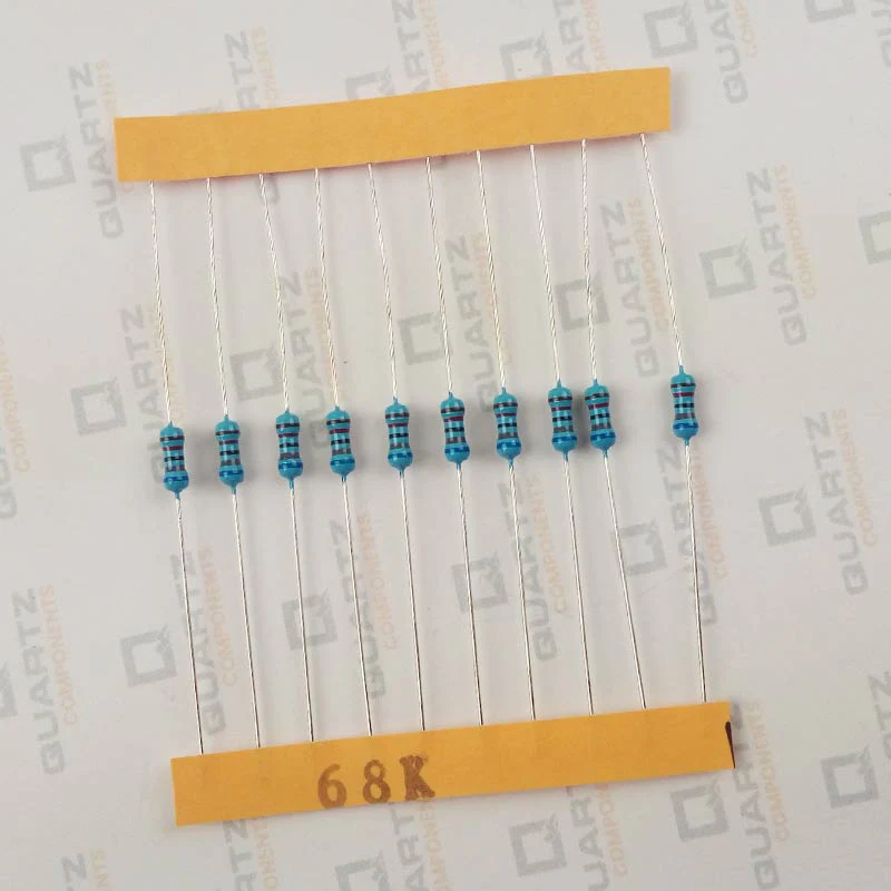 68K ohm, 1/4 Watt Resistor with 1% tolerance (Pack of 10) - Image 2