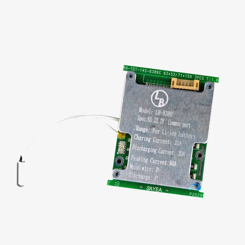 6S 20A 22.2V NMC BMS 18650 Lithium battery protection and charger BMS Module - Image 2