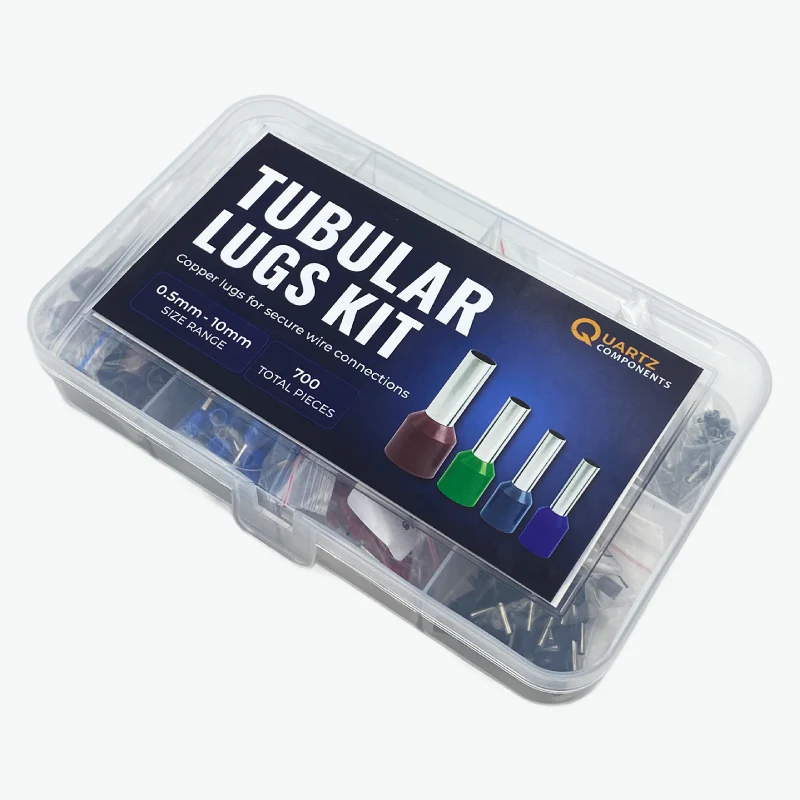 8 Types Insulated Terminal Ferrule Tubular Lugs Kit from 0.5mm to 10mm - 700Pcs