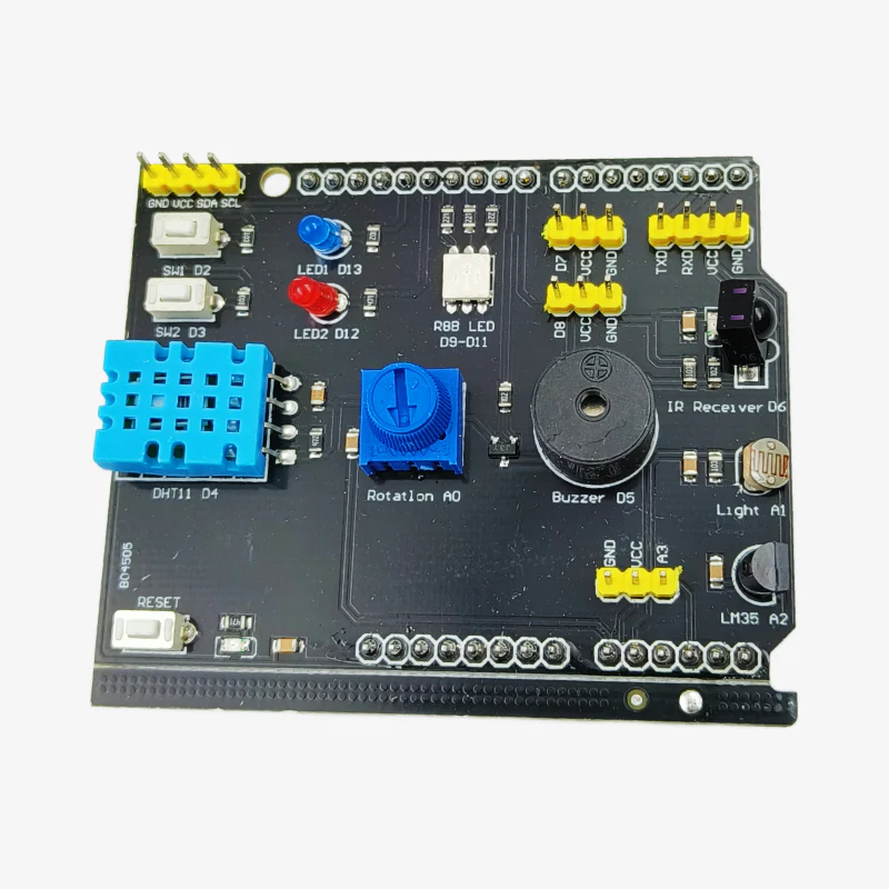 9 In 1 Multi-function Expension Board DHT11 and LM35 Temperature Sensor - Image 2