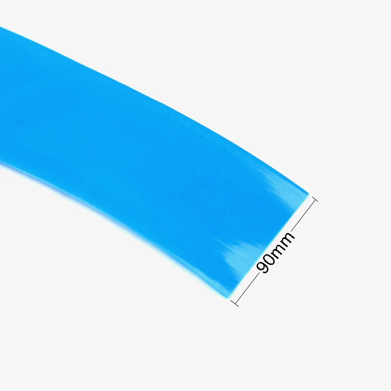 90mm PVC Heat Shrink Sleeve for Lithium Battery Pack - 1 Meter (Blue)