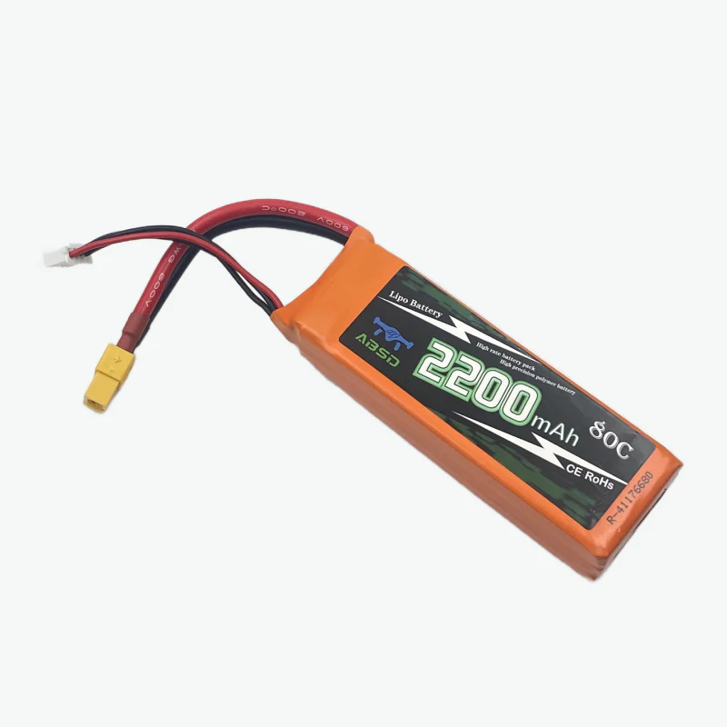 11.1V 2200mAh 3S 80C Lithium-Polymer Rechargeable Battery