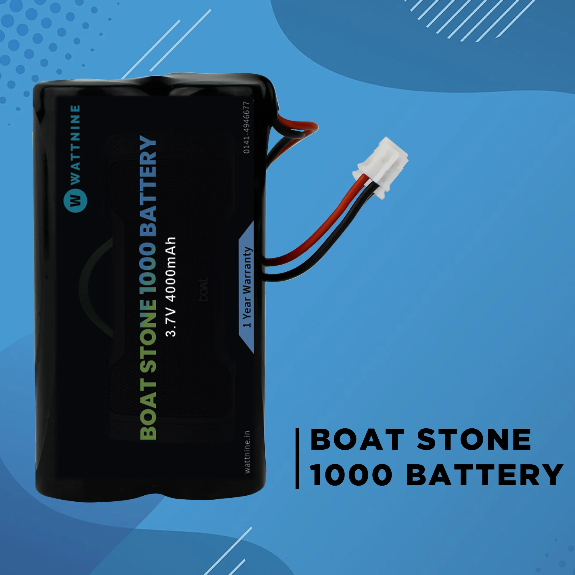 Boat Stone 1000 Battery with 1 Year Warranty - Image 2