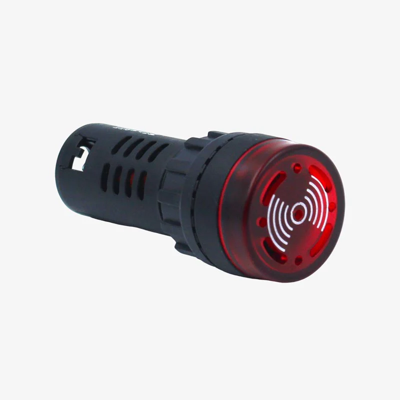 RED AC DC 220V AD16-22SM LED Indicator with Buzzer 22mm - Panel Mount 220V