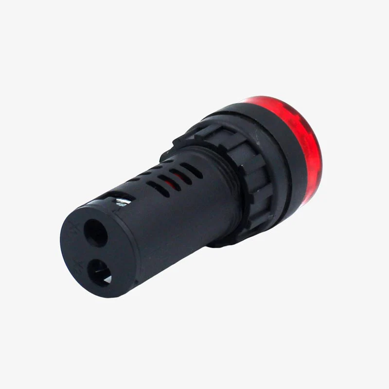 RED AC DC 220V AD16-22SM LED Indicator with Buzzer 22mm - Panel Mount 220V - Image 3