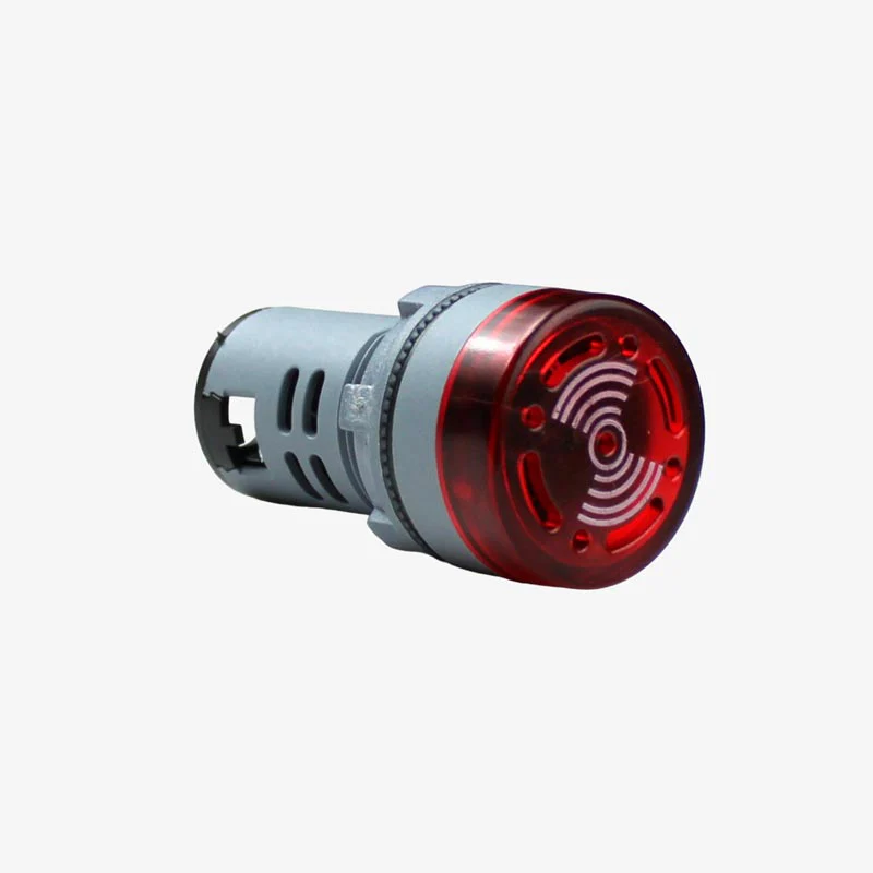 RED AC DC 220V AD16-22SM LED Indicator with Buzzer 22mm - Panel Mount 220V - Image 4