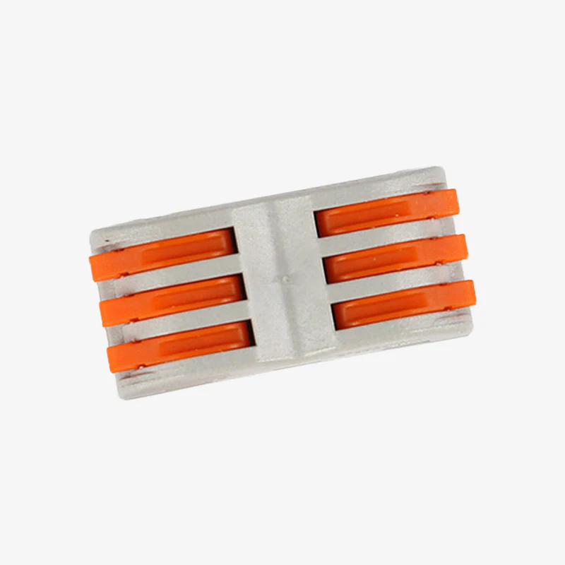 CH-813 0.08-2.5mm² SPL-3 Pole Wire Connector with Spring Lock Lever for 3-Wire Line Connection - 220V, 32A - Image 2