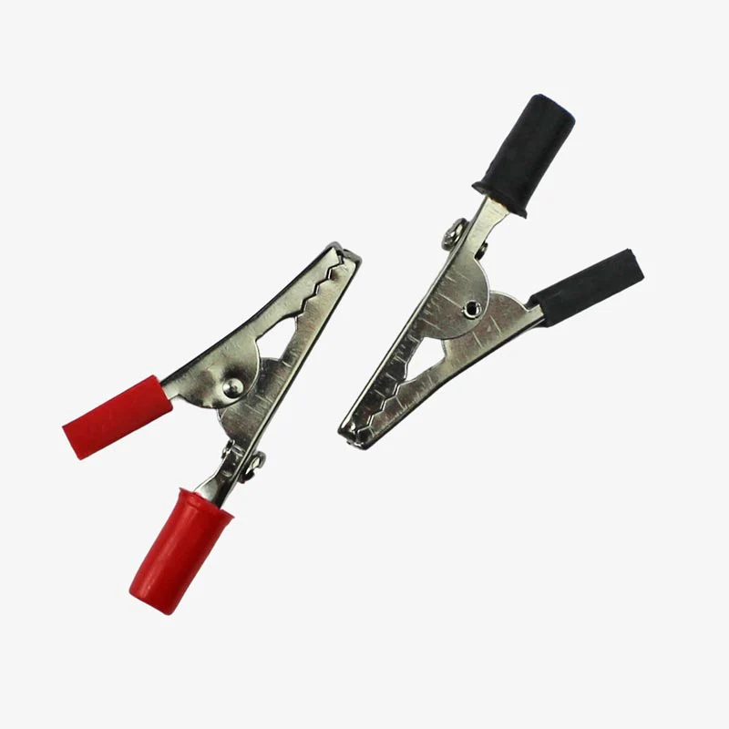 Crocodile Clip Small - Pair of red and Black - Image 5