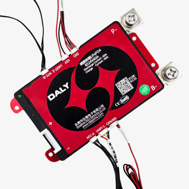 DALY LiFePo4 8S 24V 60A Smart Waterproof Battery Management System Common port with Balance- BMS Protection Board - Image 7
