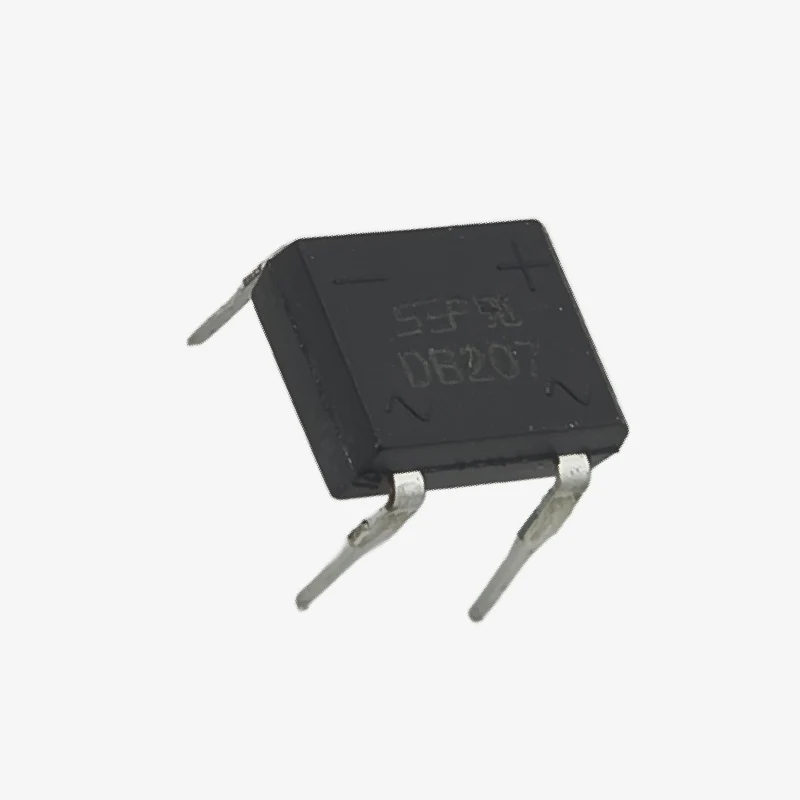 DB207 2A 1000V Single Phase Bridge Rectifier IC - 4-Pin DIP Package - Image 2